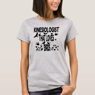 Kinesioloog houdt van vogels t-shirt