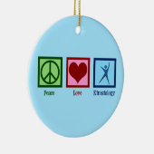 Kinesioloog Peace Love Kinesiology Keramisch Ornament (Rechts)