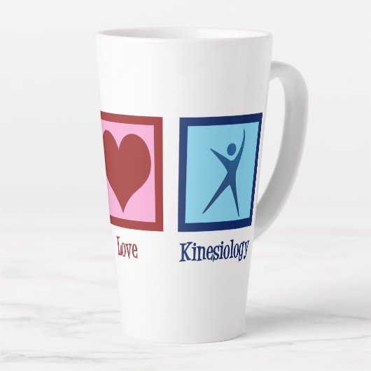 Kinesioloog Peace Love Kinesiology Latte Mok (Rechterhoek)