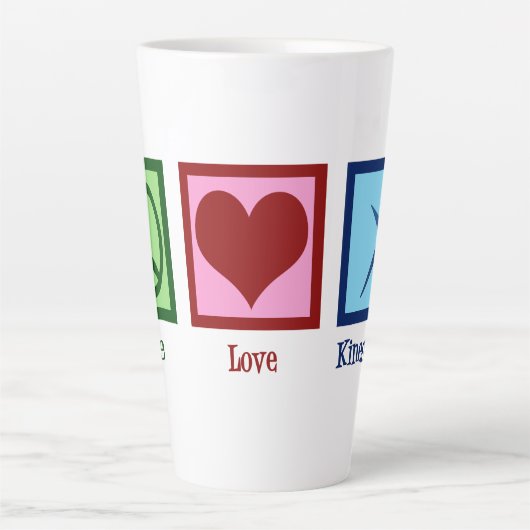 Kinesioloog Peace Love Kinesiology Latte Mok (Voorkant)