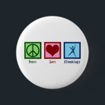 Kinesioloog Peace Love Kinesiology Ronde Button 5,7 Cm<br><div class="desc">Peace Love Kinesiology. Een schattig kinesioloog cadeau voor iemand die werkt in een menselijke kinesiologie-kantoor of oefening. Bestel deze nu voor je centrum.</div>