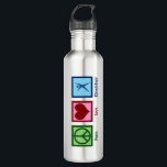 Kinesioloog Peace Love Kinesiology Waterfles<br><div class="desc">Peace Love Kinesiology. Een schattig kinesioloog cadeau voor iemand die werkt in een menselijke kinesiologie-kantoor of oefening. Bestel deze nu voor je centrum.</div>