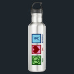 Kinesioloog Peace Love Kinesiology Waterfles<br><div class="desc">Peace Love Kinesiology. Een schattig kinesioloog cadeau voor iemand die werkt in een menselijke kinesiologie-kantoor of oefening. Bestel deze nu voor je centrum.</div>