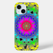 Kinetic Spectra Glyph iPhone 15 hoesje (Achterkant)