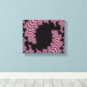 Kinetisch - Mandelbrot Art Canvas Afdruk (Insitu (Houten vloer))