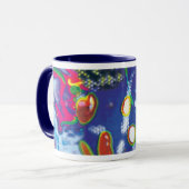 Kinetische collage mok (Voorkant links)