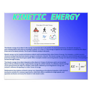 kinetische energie foto afdruk
