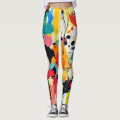 Kinetische kleurburst leggings (Voorkant)