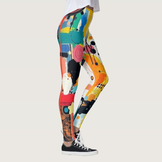 Kinetische kleurburst leggings (Rechts)