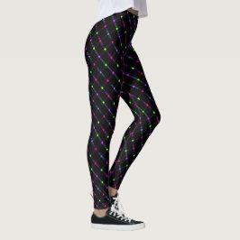 Kinetische ruitprint leggings