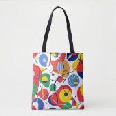 Kinetische vormen tote bag (Voorkant)