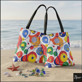 Kinetische vormen tote bag