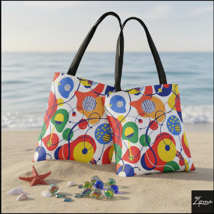 Kinetische vormen tote bag