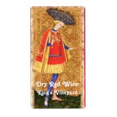 KINEYARD RODE WIJN/ANTIEK TAROTS ETIKET (Voorkant)