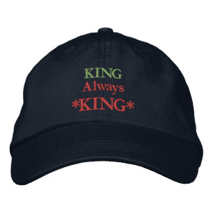 KING Altijd KONING Gedrukte Motiverende Quotes Hoe Geborduurde Pet