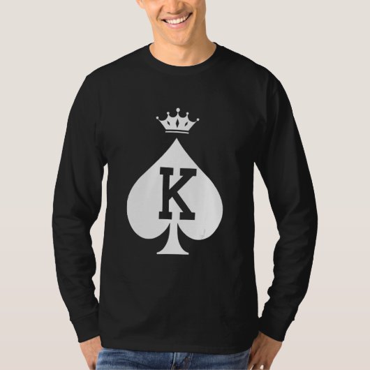 King and Queen Couples Hearts Matching Valentine's T-shirt (Voorkant)