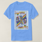 King and Queen - Funny LGBTQ Poker Card T-shirt (Design voorkant)