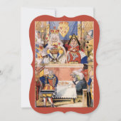 King and Queen of Hearts  Alice Wonderland Kaart (Voorkant)
