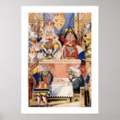 King and Queen of Hearts Alice Wonderland Poster (Voorkant)
