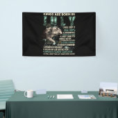 King Are Born In July Wolf Birthday Gift Spandoek (Beurs)