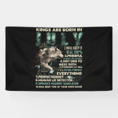 King Are Born In July Wolf Birthday Gift Spandoek (Horizontaal)