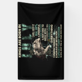 King Are Born In July Wolf Birthday Gift Spandoek (Verticaal)