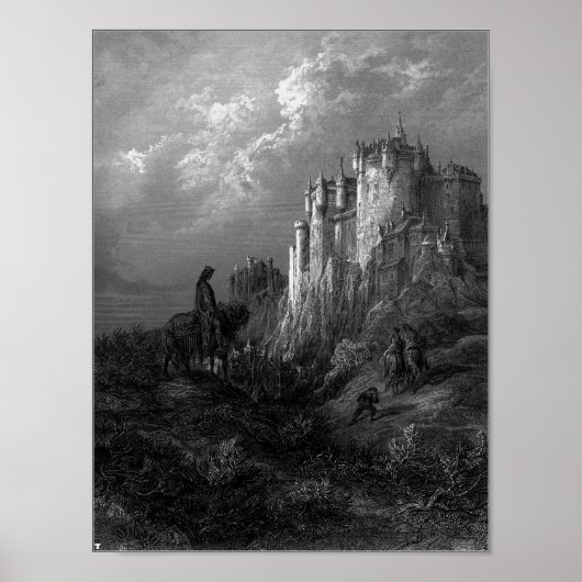 King Arthur and Camelot by Gustave Doré" 1868 Poster (Voorkant)