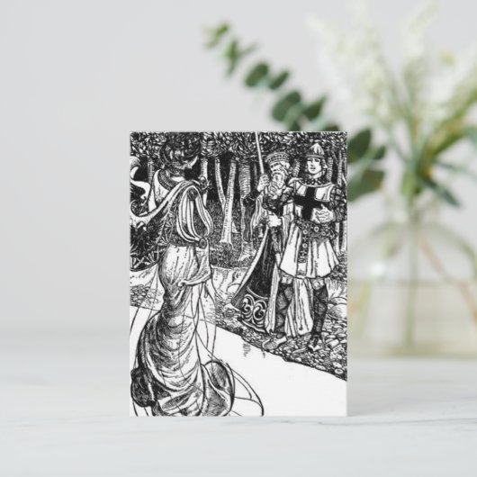 King Arthur Briefkaart (Staand voorkant)