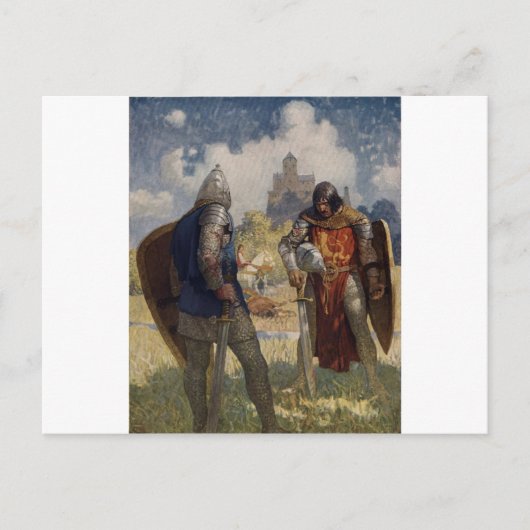 King Arthur & Castle Briefkaart (Voorkant)