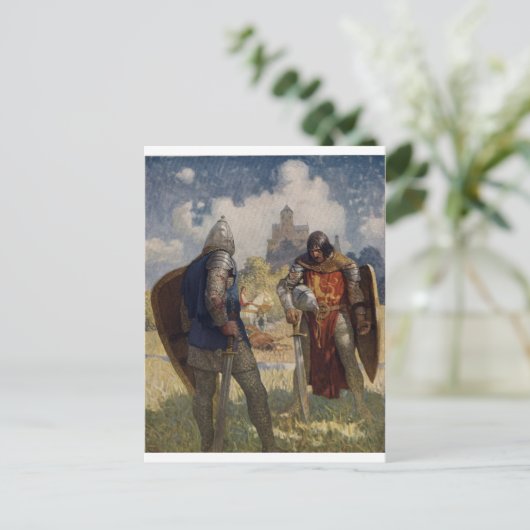 King Arthur & Castle Briefkaart (Staand voorkant)