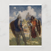 King Arthur & Castle Briefkaart (Voorkant)