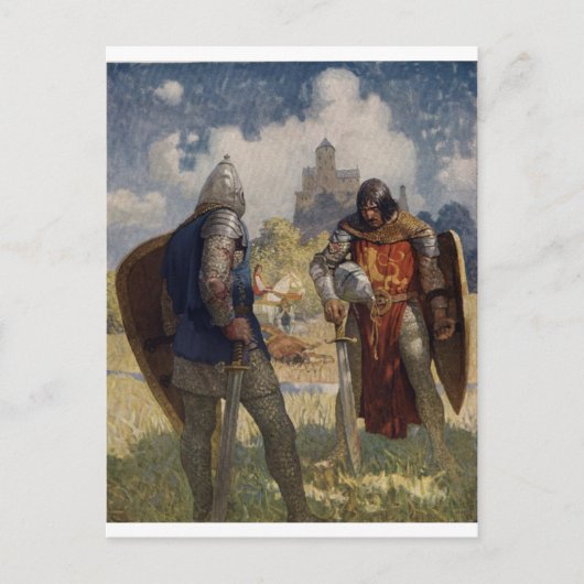 King Arthur & Castle Briefkaart (Voorkant)