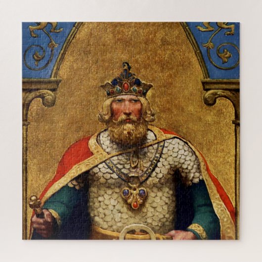 “King Arthur” door NC Wyeth Legpuzzel (Verticaal)