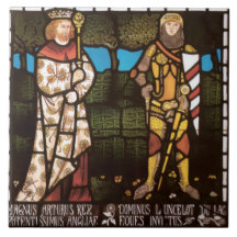 King Arthur en Sir Lancelot beroemd gemaakt door W