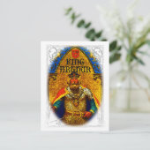 King Arthur Enthroned Briefkaart (Staand voorkant)