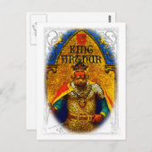 King Arthur Enthroned Briefkaart (Voorkant / Achterkant)
