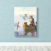King Arthur & Excalibur, c. 1922, ingediend door N Canvas Afdruk (Insitu (Houten vloer))