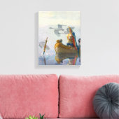 King Arthur & Excalibur, c. 1922, ingediend door N Canvas Afdruk (Insitu (Woonkamer))