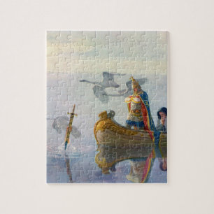 King Arthur & Excalibur, c. 1922, ingediend door N Legpuzzel
