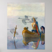 King Arthur & Excalibur, c. 1922, ingediend door N Poster (Voorkant)