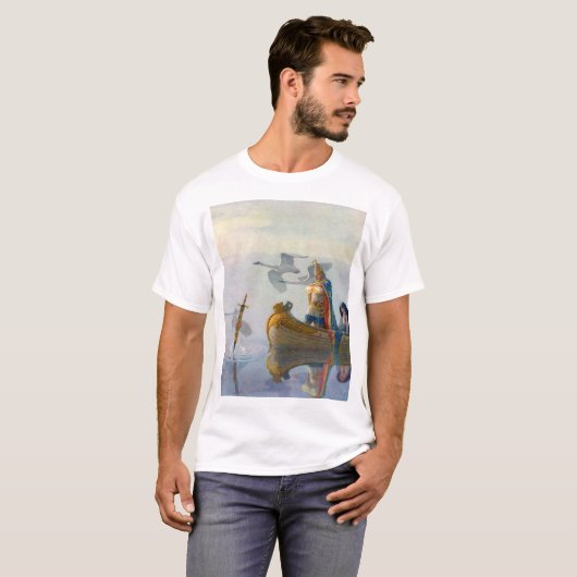 King Arthur & Excalibur, c. 1922, ingediend door N T-shirt (Voorkant volledig)