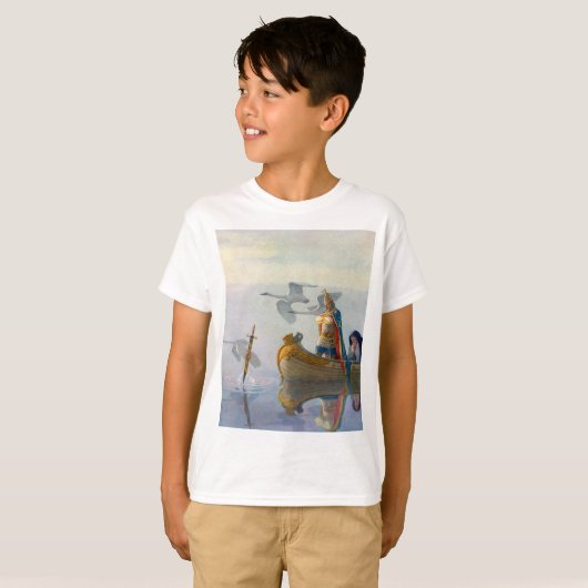 King Arthur & Excalibur, c. 1922, ingediend door N T-shirt (Voorkant volledig)