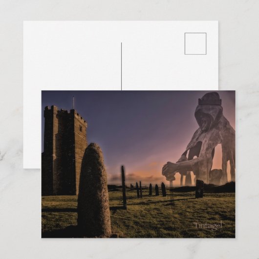 King Arthur in Tintagel Briefkaart (Voorkant / Achterkant)