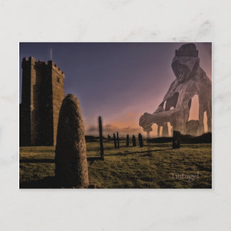 King Arthur in Tintagel Briefkaart