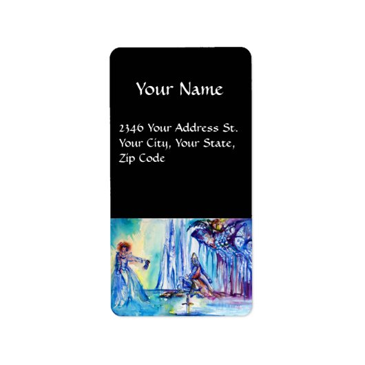 KING ARTHUR, LADY VAN HET MERK EN EXCALI ETIKET (Voorkant)