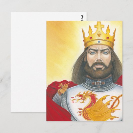 King Arthur mini-print Briefkaart (Voorkant / Achterkant)