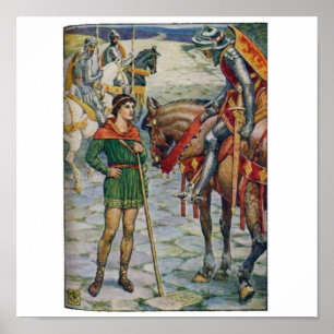 King Arthur Vragen Percival Poster