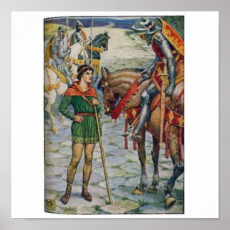 King Arthur Vragen Percival Poster