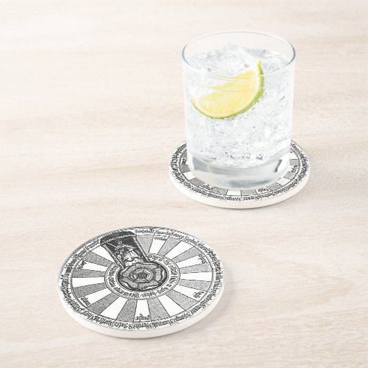 King Arthur's Round Table Zandsteen Onderzetter (Zijkant)