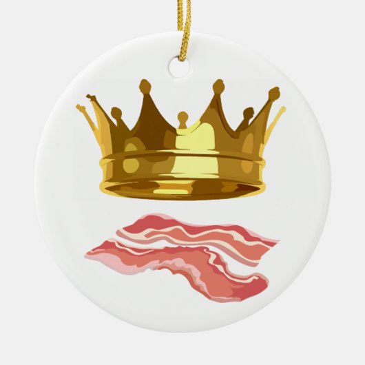 King Bacon Keramisch Ornament (Voorkant)